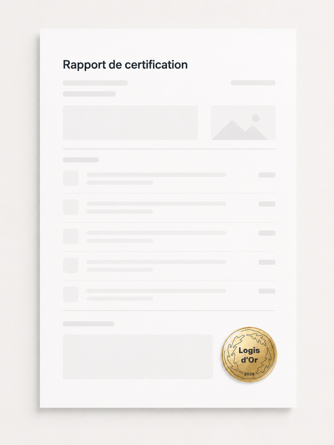 Rapport de certification Logis d'Or